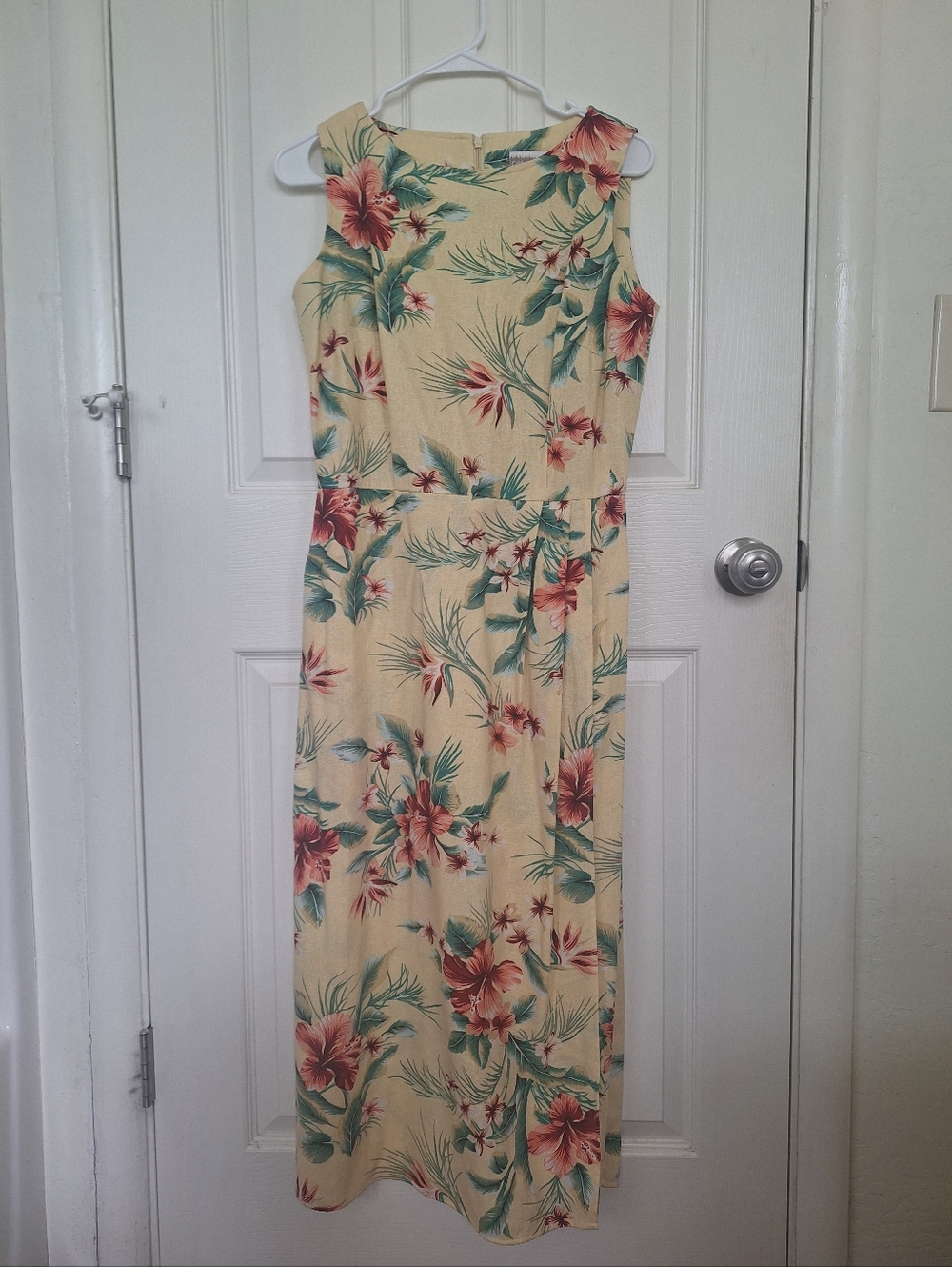 Coldwater Creek Yellow Floral Maxi Dress